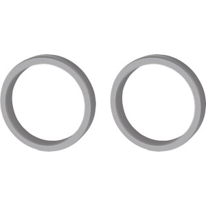 Novadoors Griffmuschel 49110 Alu EV1 für Glastüren, Aluminiumringe