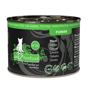 Catz Finefood Purrrr Pferd, 200g Dose Katzen-Nassfutter mit Pferdefleisch.