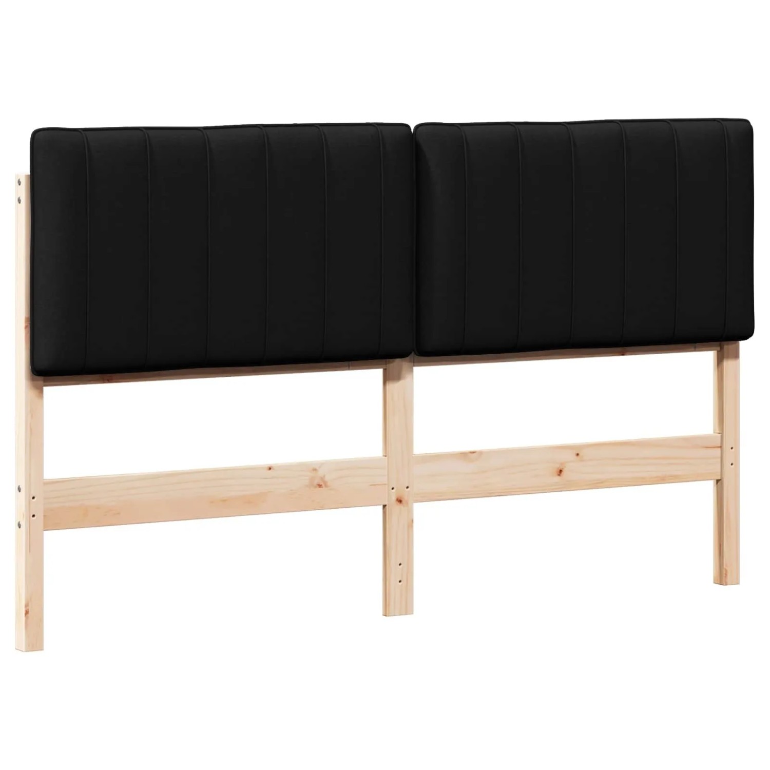 vidaXL Gepolstertes Kopfteil mit Kopfteil Braun und Schwarz 150 cm 880175