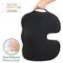 Beautissu BeauErgo FS Sitzkissen aus Memory Foam, 45x35 cm, mit Tragegriff, für Stuhl und Auto.