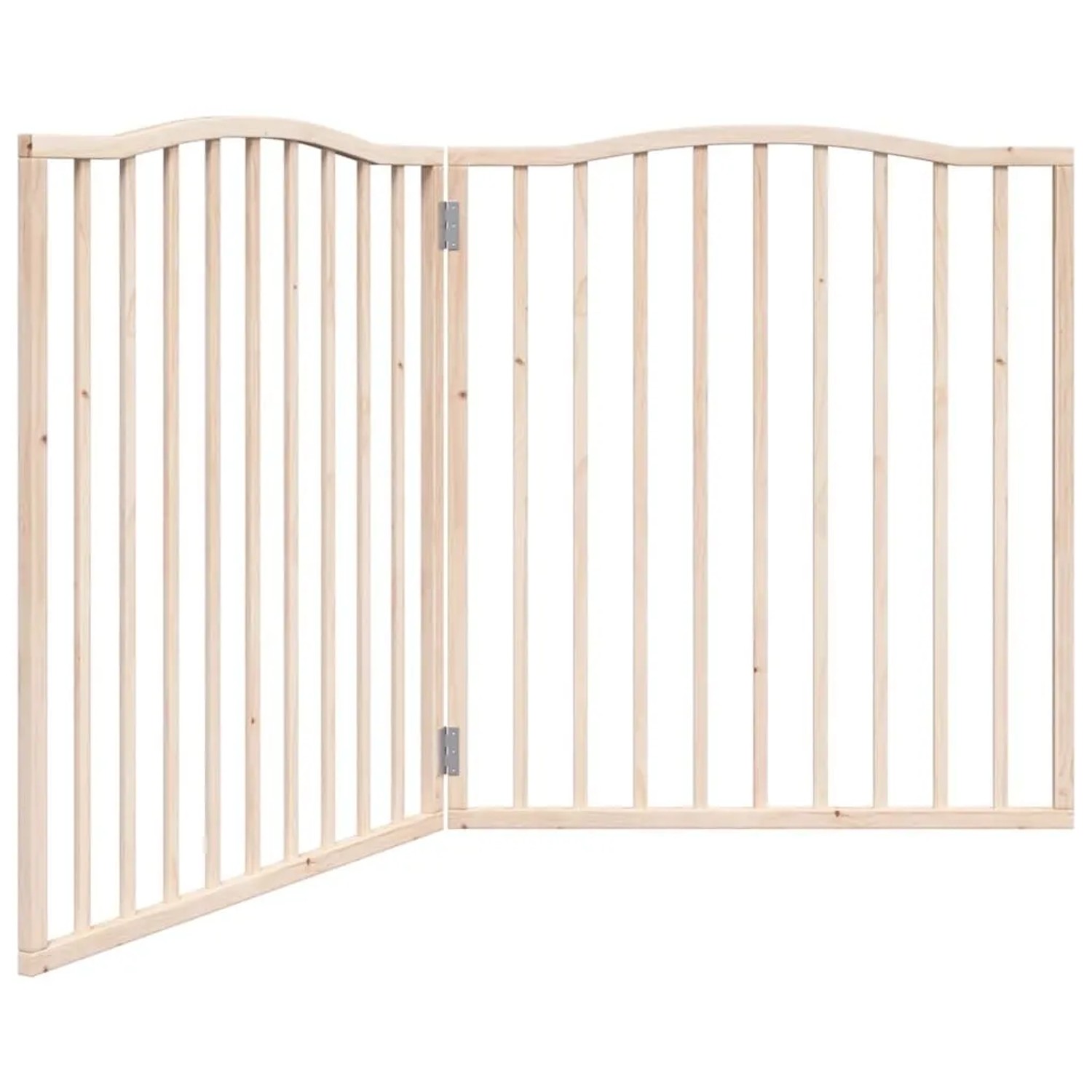 vidaXL 2 Tlg Hundetor Faltbar 160 cm Pappelholz 352210