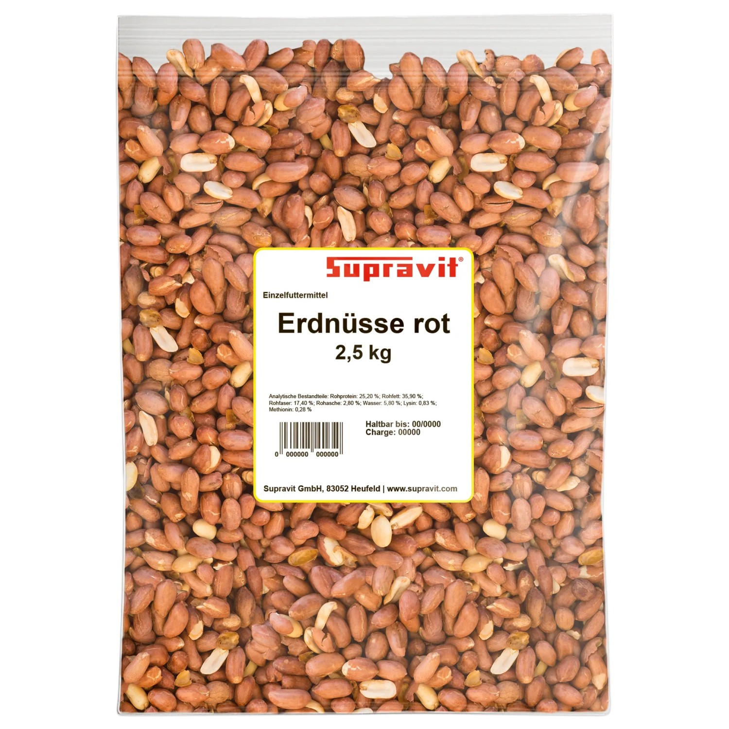 Image of Supravit Erdnüsse mit Haut Erdnusskerne Wildvogelfutter