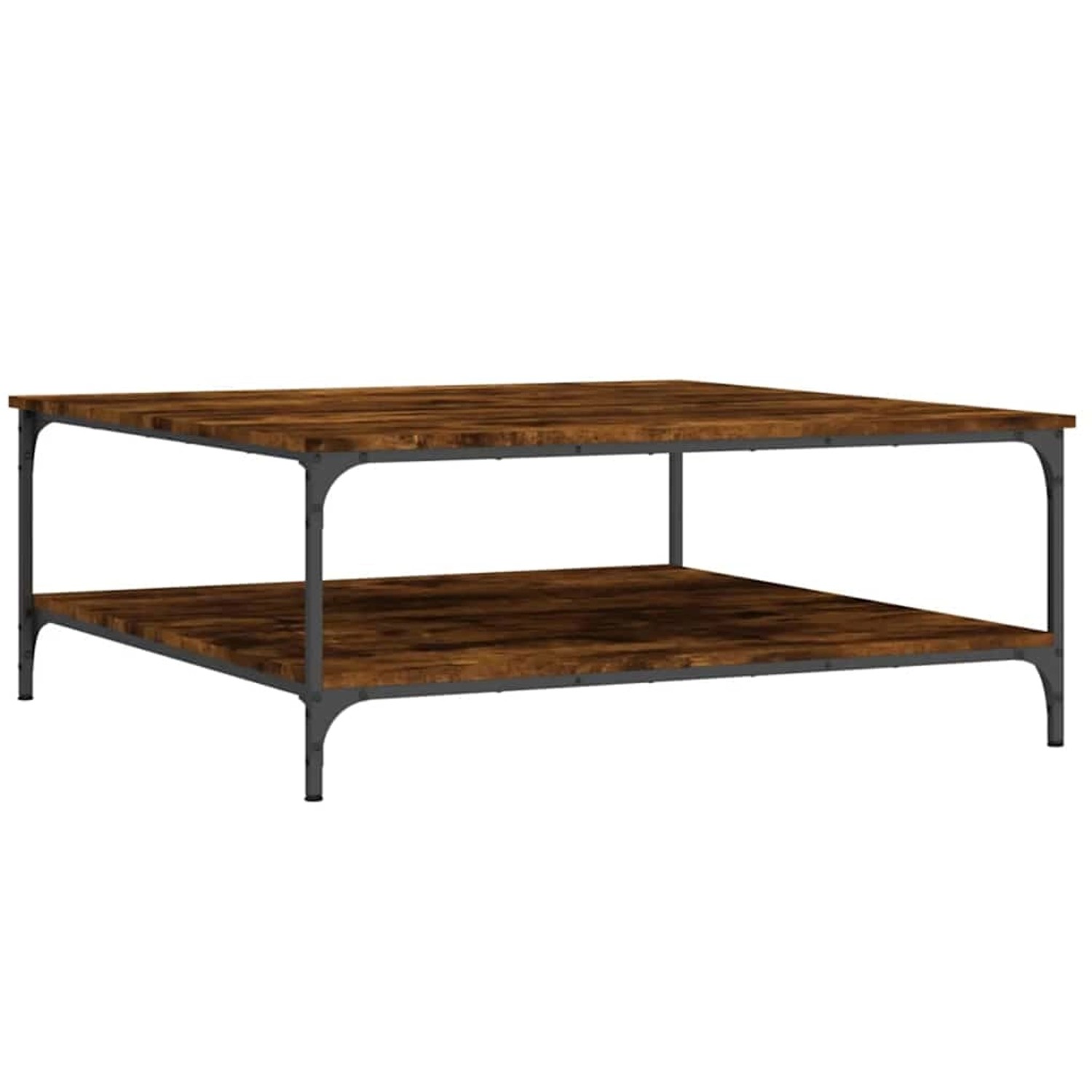 vidaXL Couchtisch Räuchereiche 100x100x40 cm Holzwerkstoff 832845