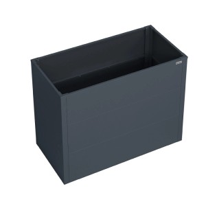 Weka Metall-Hochbeet Gary M 100 cm x 50 cm x 77 cm Anthrazit