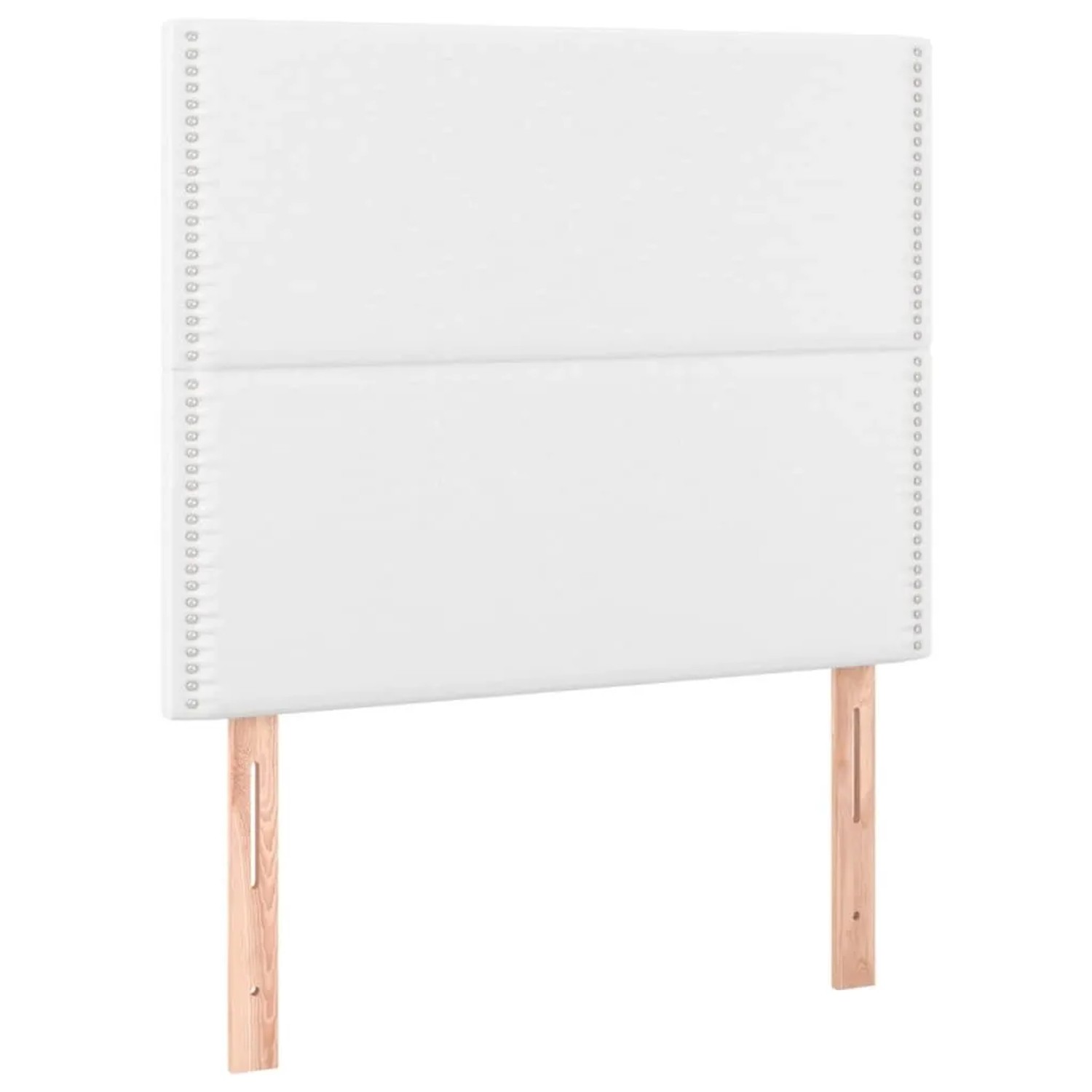 vidaXL Kopfteil Weiß 100x5x118/128 cm Kunstleder 3116277