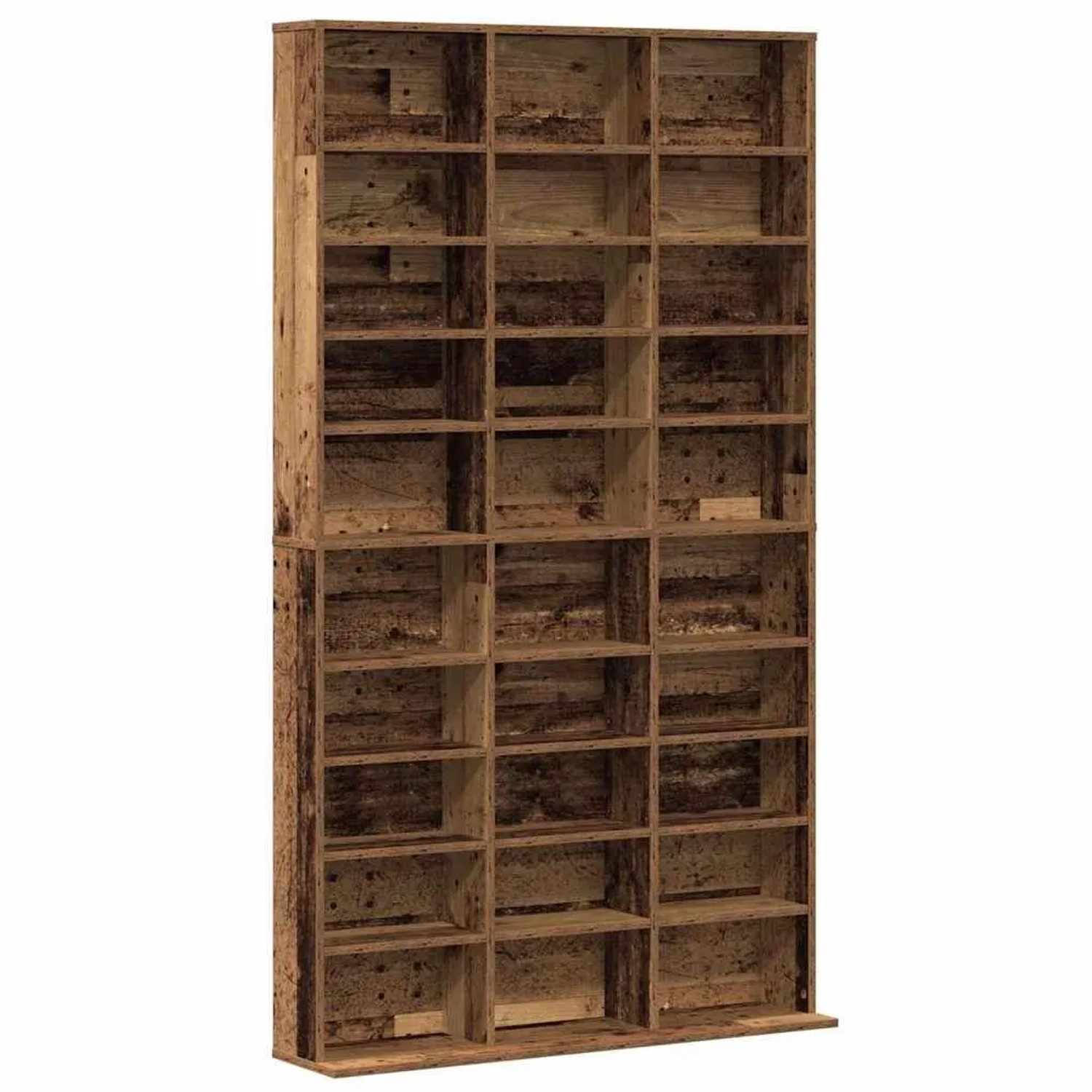 vidaXL CD Regal mit Regal Altholz 101 x 23 x 177,5 cm Holzwerkstoff 3329340