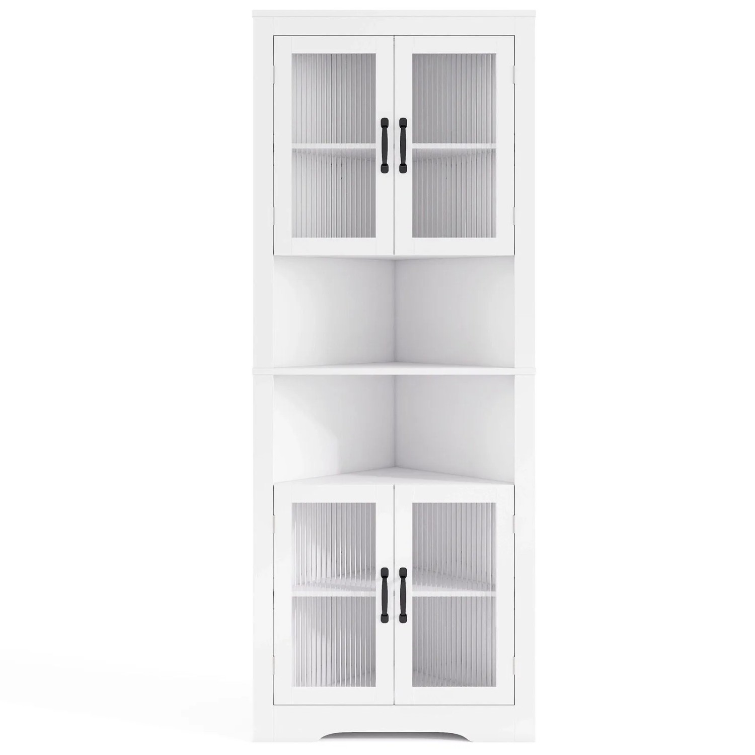 Costway Küchenschrank Schmal Eckschrank Dreieckiger Buffetschrank
