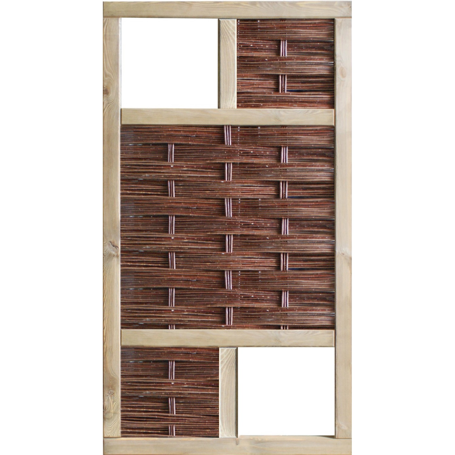 T & J Weidengeflechtzaun Labo-3D Fenster oben und unten 94 x 180 cm günstig online kaufen