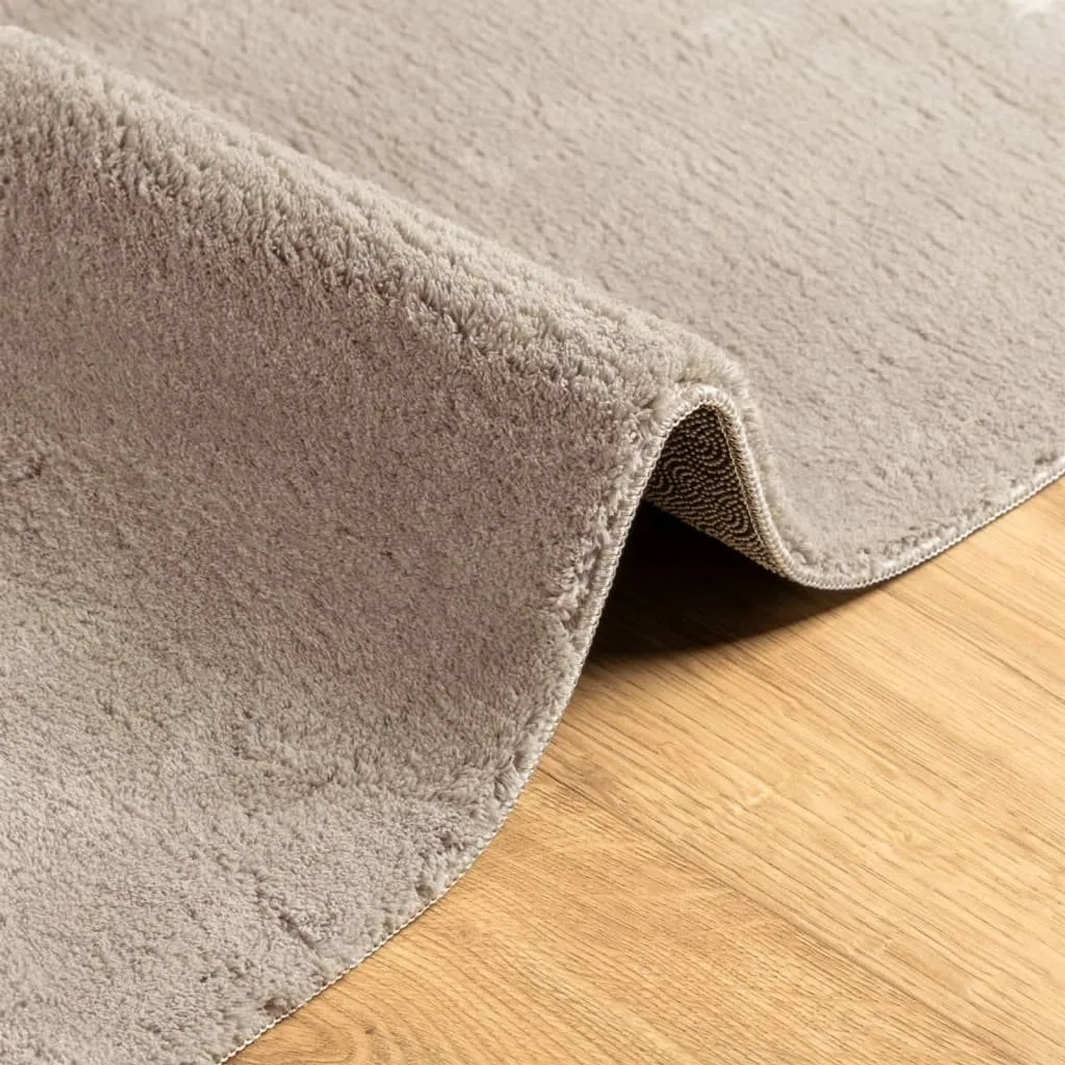 vidaXL Teppich HUARTE Kurzflor Weich und Waschbar Sandfarben 80x150 cm 375052_6