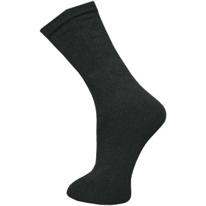 Workpower Arbeitssocke, 5er-Pack, schwarz, Größe 43-46. Verstärkter Fersen- und Zehenbereich.
