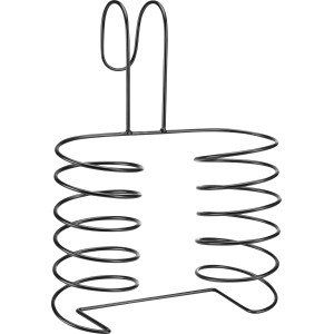 Schwarzer Flaschenhalter für den Balkon zur Aufhängung, 2-fach für Gartendekoration.