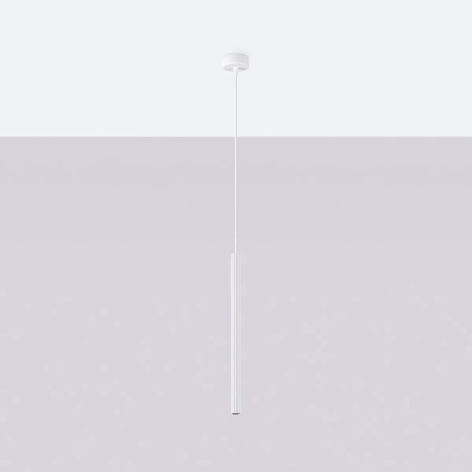 Weiße Sollux Lighting Pendelleuchte Arche 1 aus Stahl, modernes Design für Lampen & Leuchten.