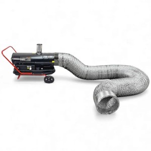 DeTec. DT-20Di Indirekte Heizkanone Ölheizgebläse 20 kW Inkl. 10 m Lufttransportschlauch