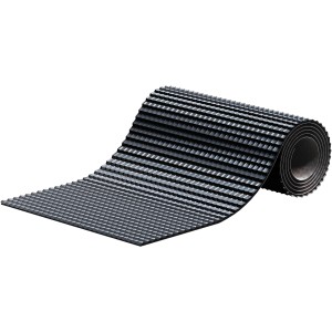 Anthrazitfarbenes Sarei Alu-Flex Wandanschlussband, 5 m x 30 cm, für Dachbleche.