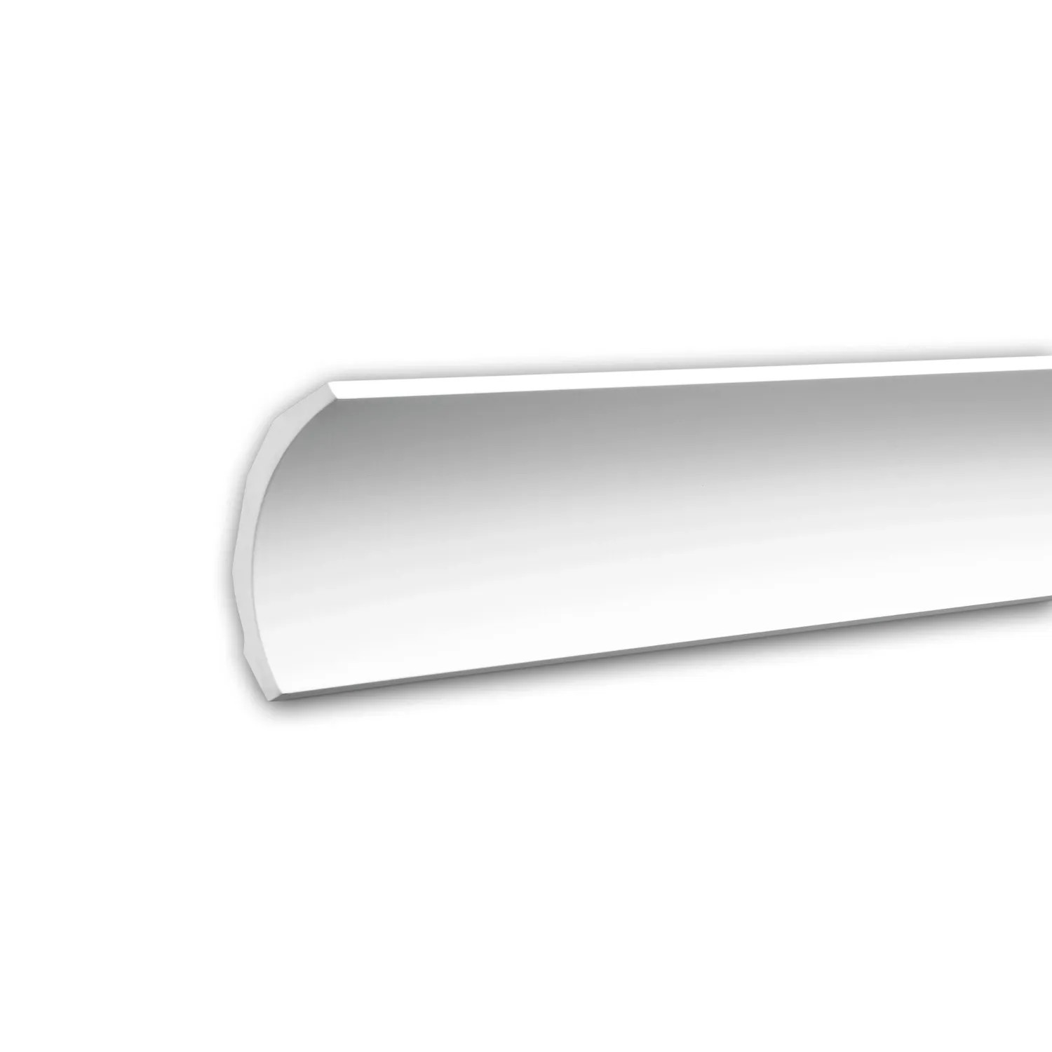 PROFHOME 150165 Eckleiste aus Polyurethan Deckenleiste Stuckleiste 2 m 200 cm x 8,1 cm x 8,3 cm Weiß