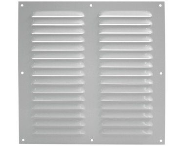 Lüftungsgitter Weiß 30x30 Cm Für Gas – Mit Dichtung, DN 100 Mm – Einfache Montage