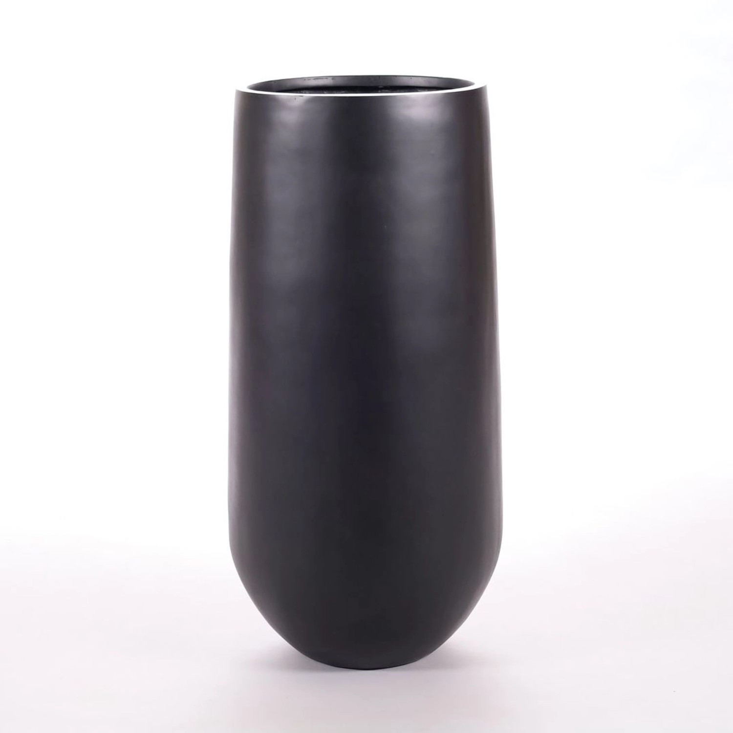 Elegant Einrichten Pflanzkübel Fiberglas Rund-Konisch D40xH80cm Elegant-Sch günstig online kaufen