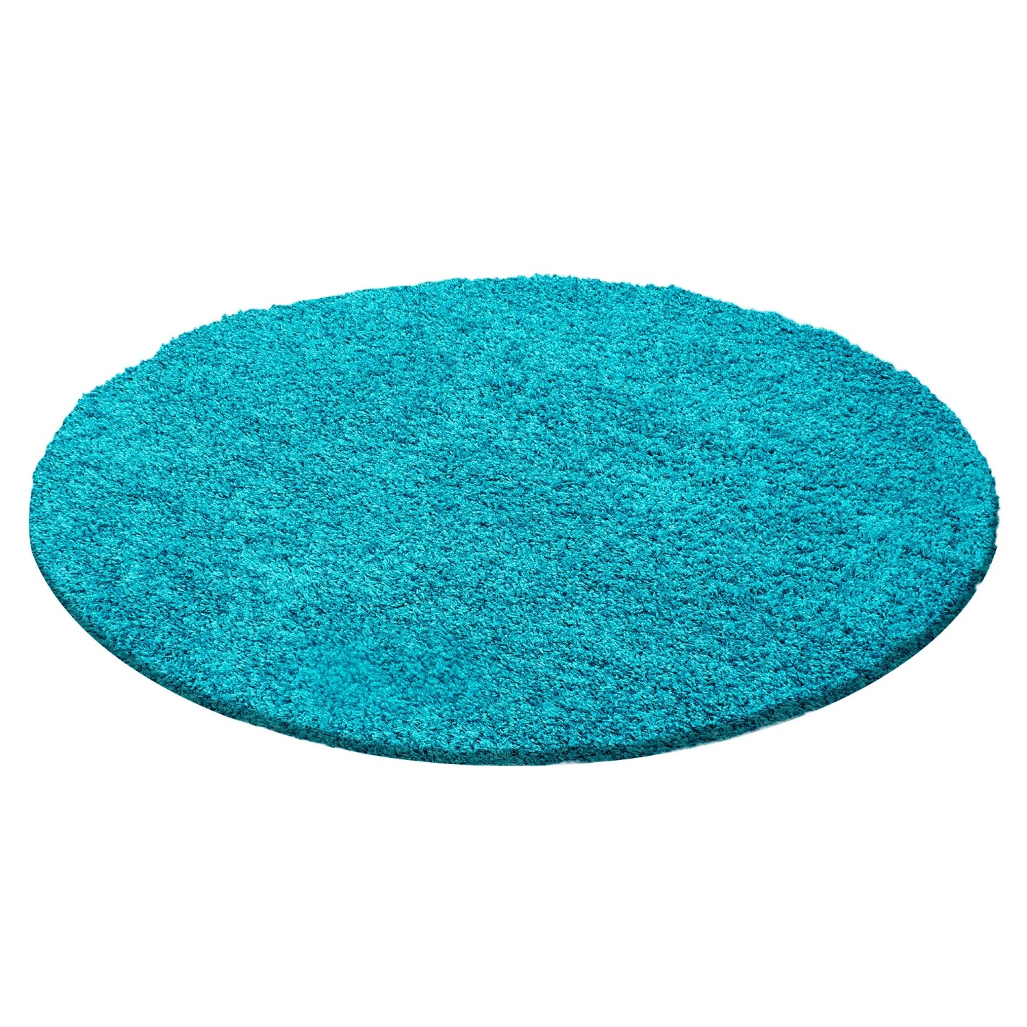 Ayyildiz Hochflorteppich Life 1500 Türkis Ø 120 cm
