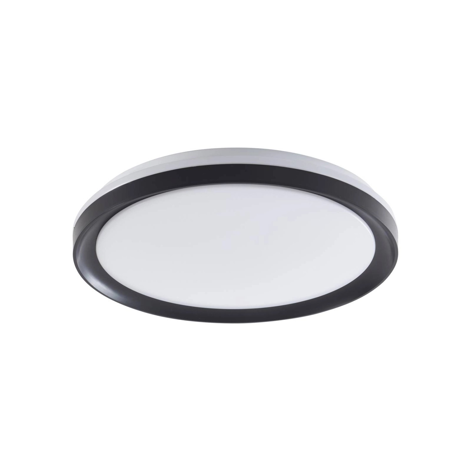 Lindby LED Smart Home Deckenlampe Ardena 10013328 Dimmbar in Schwarz 1-flammig Wohnzimmerleuchte