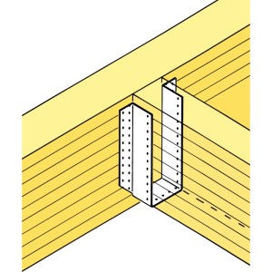Simpson Balkenschuh BSD 160x200 mm aus feuerverzinktem Stahl, außenliegend, zur sicheren Verbindung von Holzbalken.