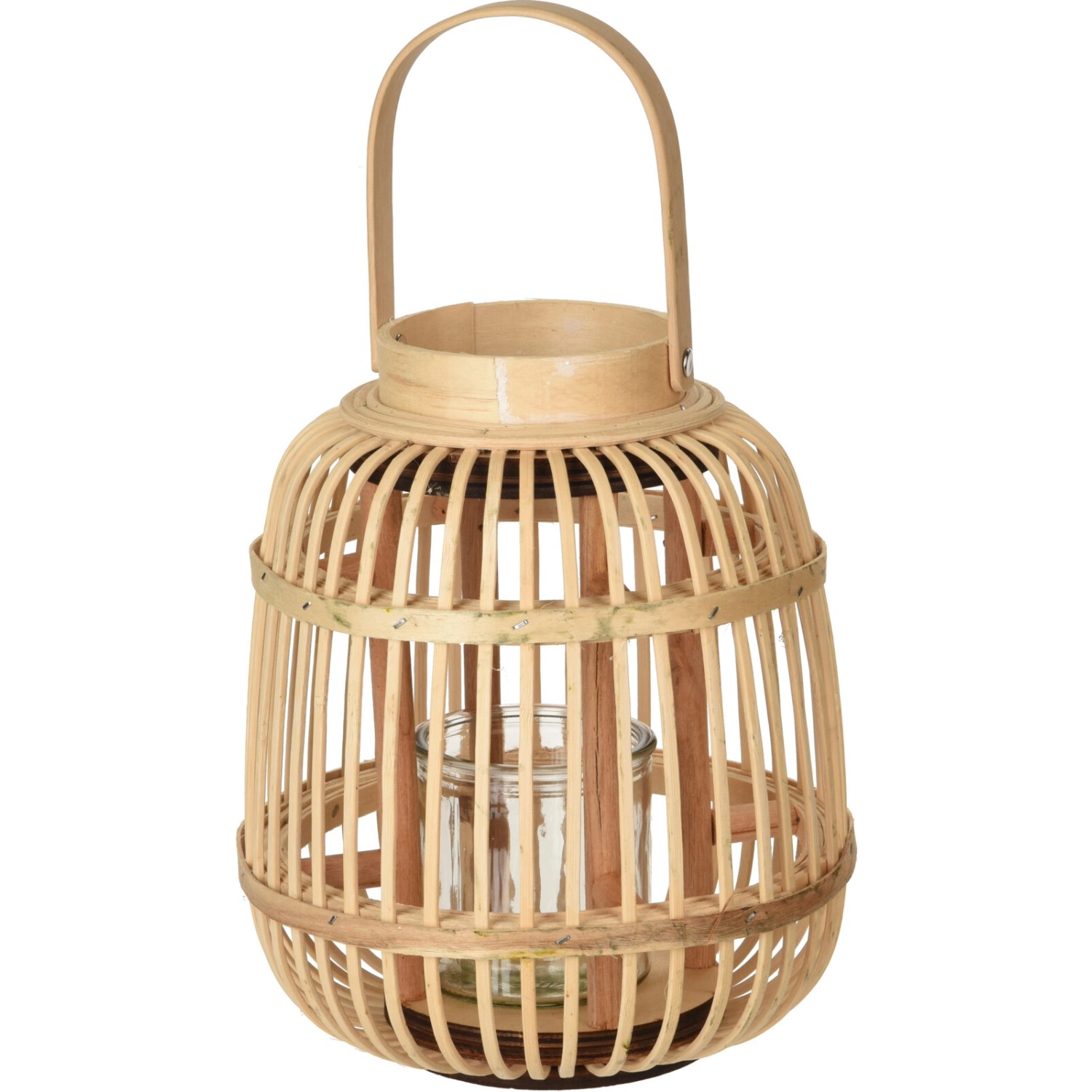 Laterne Bambus Ø 20 cm x 23 cm Natur