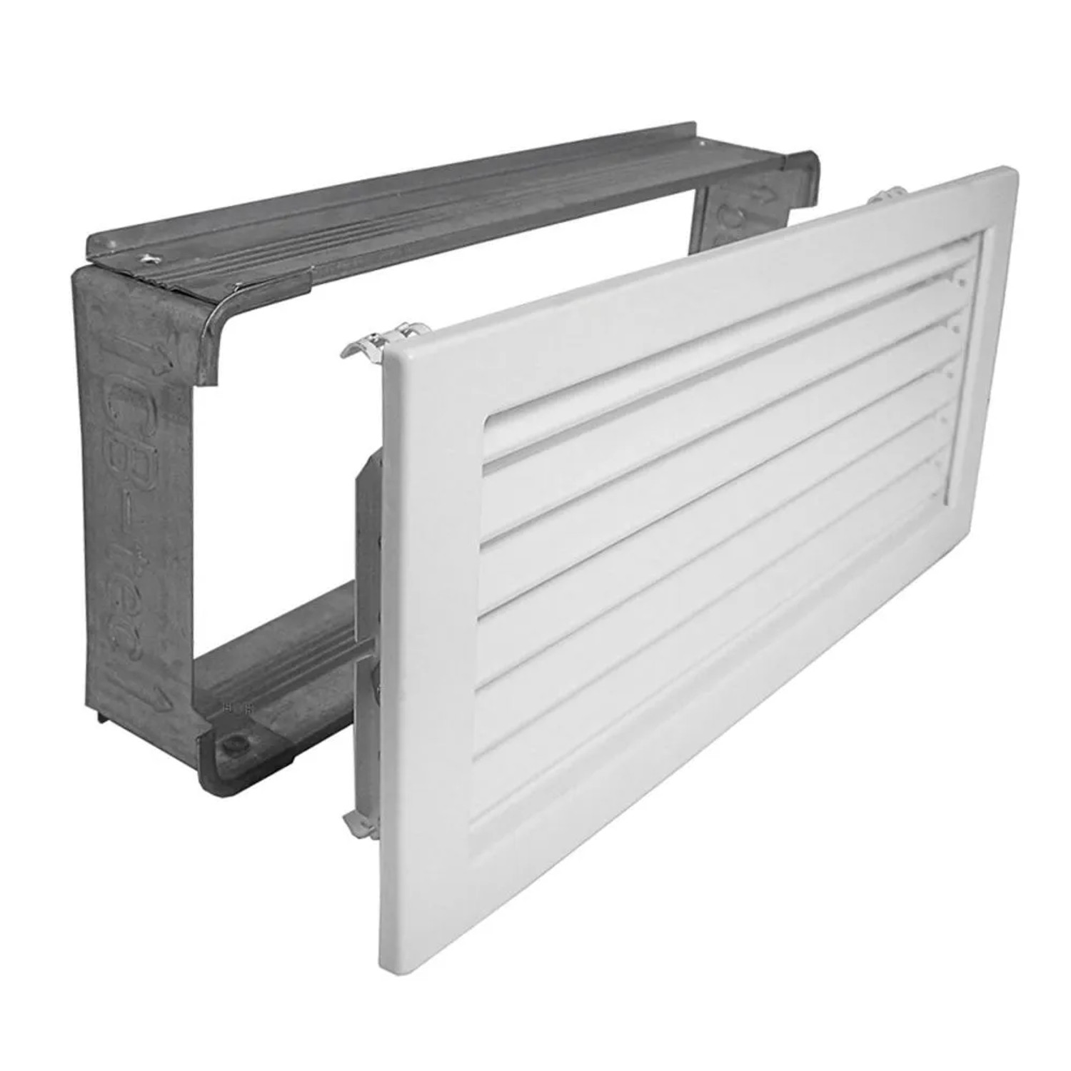 Häusler Kaltluftgitter KG 3515 W Lüftungsgitter Weiss 350 x 150mm Abluftgitter
