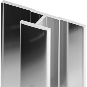 Schulte Flächenverbinder für Duschrückwand DecoDesign, Chrom-Optik, Detailansicht.