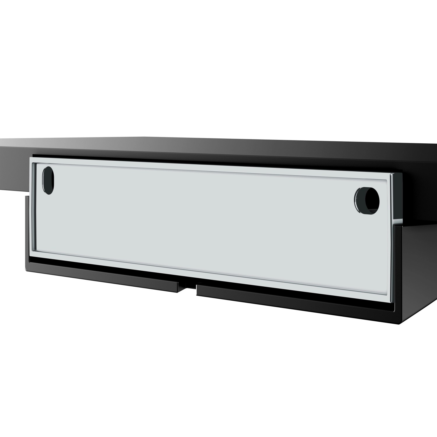 Keuco Duschablage Rose, 33 cm, schwarz-matt, zur Wandmontage im Bad.