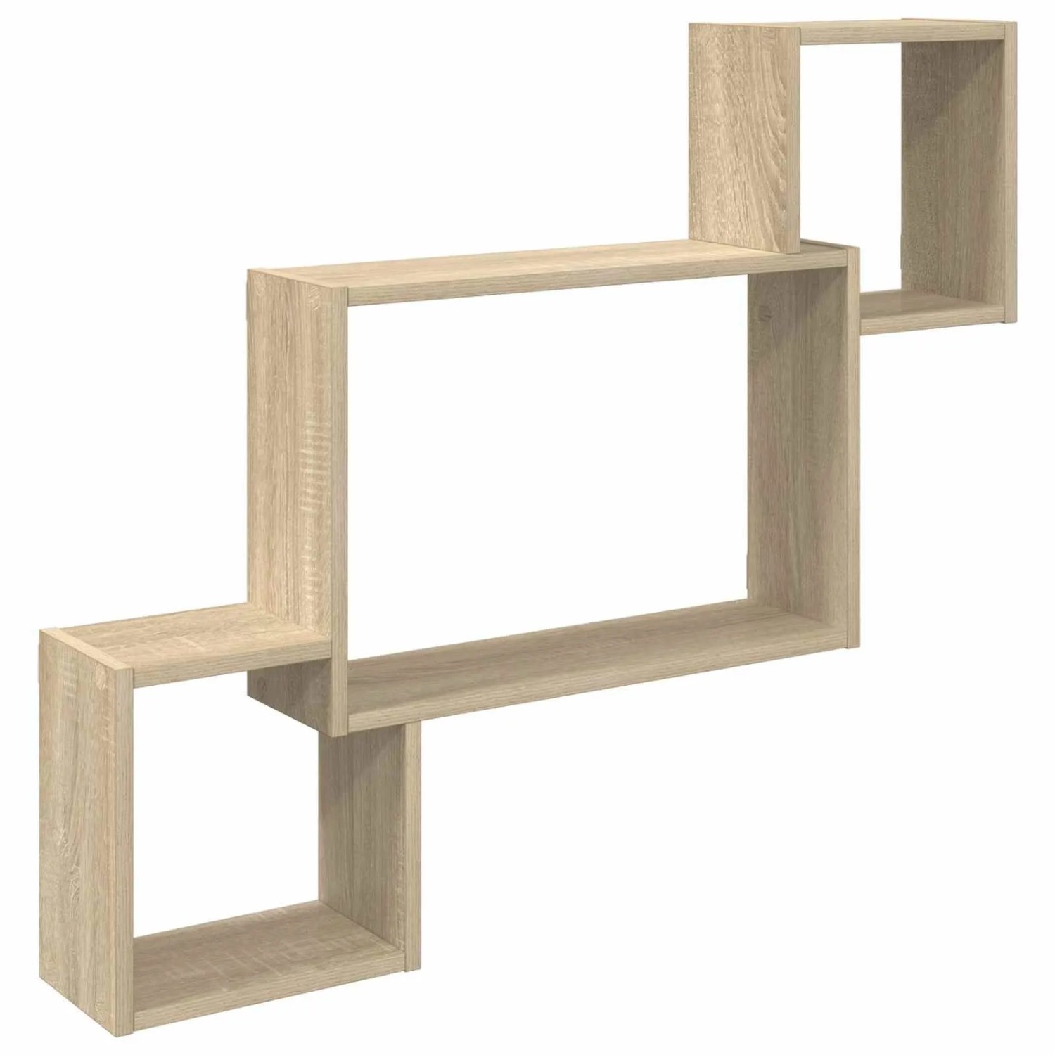 vidaXL Wandregal Wandhalterung Sonoma-Eiche 91,5 x 15 x 76 cm 8012118