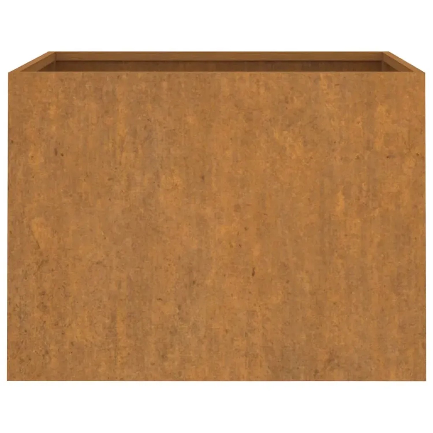 Rechteckiger vidaXL Pflanzkübel aus Cortenstahl, 62x47x46 cm, in Rostoptik.