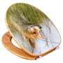 Banjado WC-Sitz aus Bambus mit Fuchs-Motiv. Toilettendeckel aus Holz mit Universal Scharnieren.