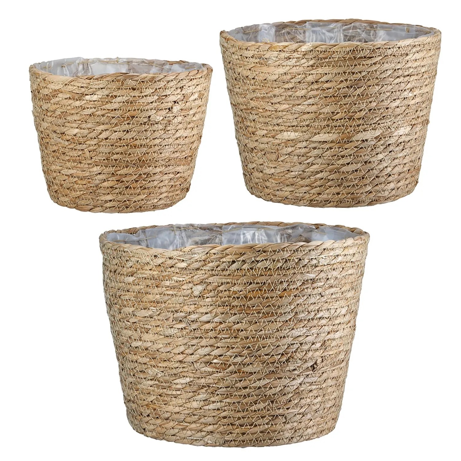 Gilde Übertopf Hanoi Naturfarben 3er Set