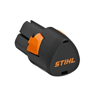 Stihl Akku AS 2, 10,8V, in Schwarz und Orange für Elektrowerkzeuge.
