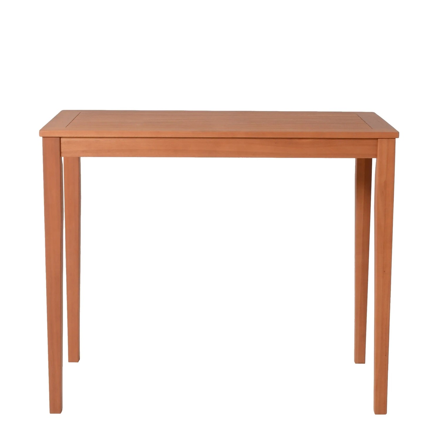 DELUKE Bartisch aus Eukalyptusholz, Teil des 5-tlg. Barsets BERN, 100x60x107cm.