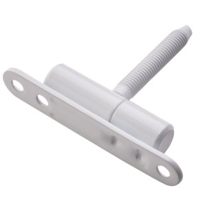 SOTECH Türband, Einbohrband 15x83 mm, mit Zapfen M8x50 mm, weiß. Eisenwarenbeschlag für Innentüren.