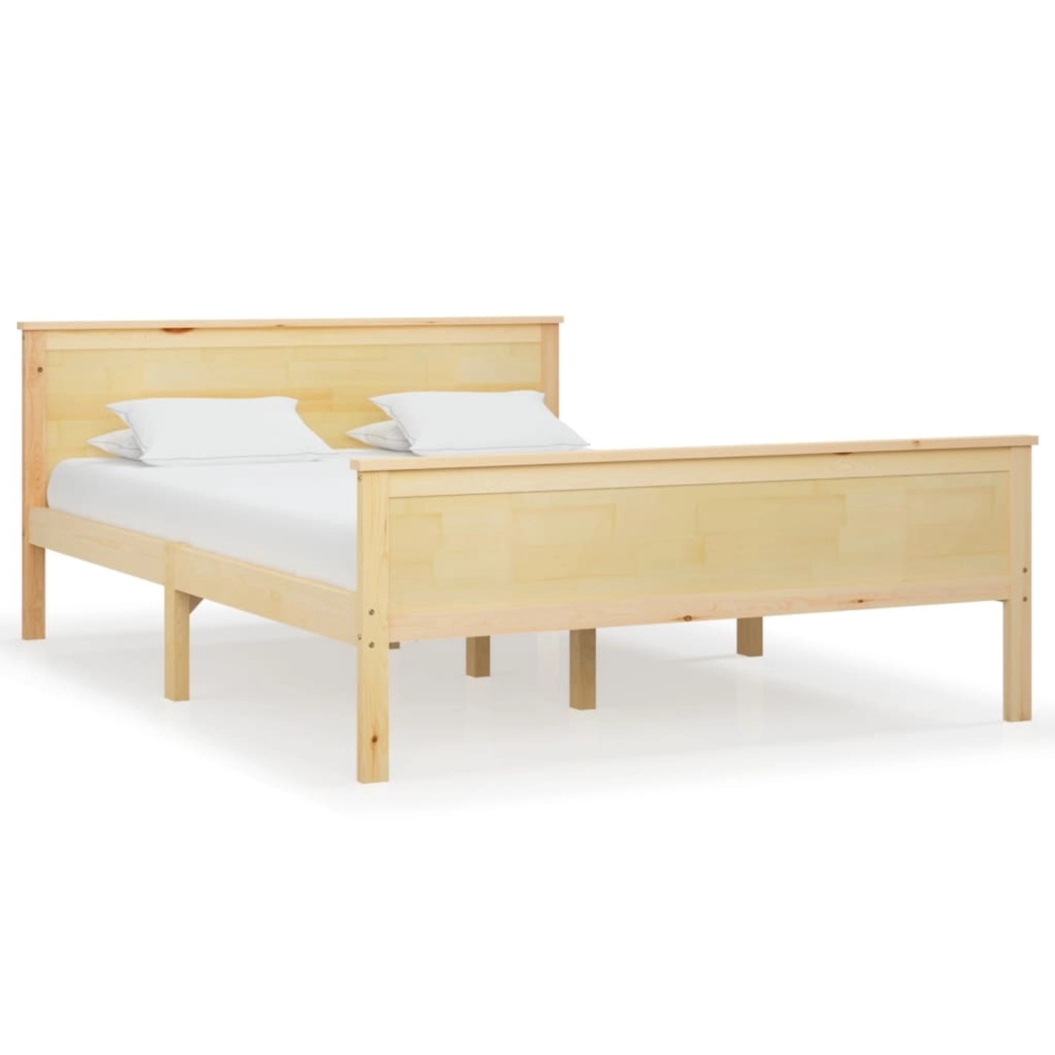 vidaXL Bettgestell Massivholzbett Kiefer 160x200 cm Doppelbett Bett Bettrah günstig online kaufen