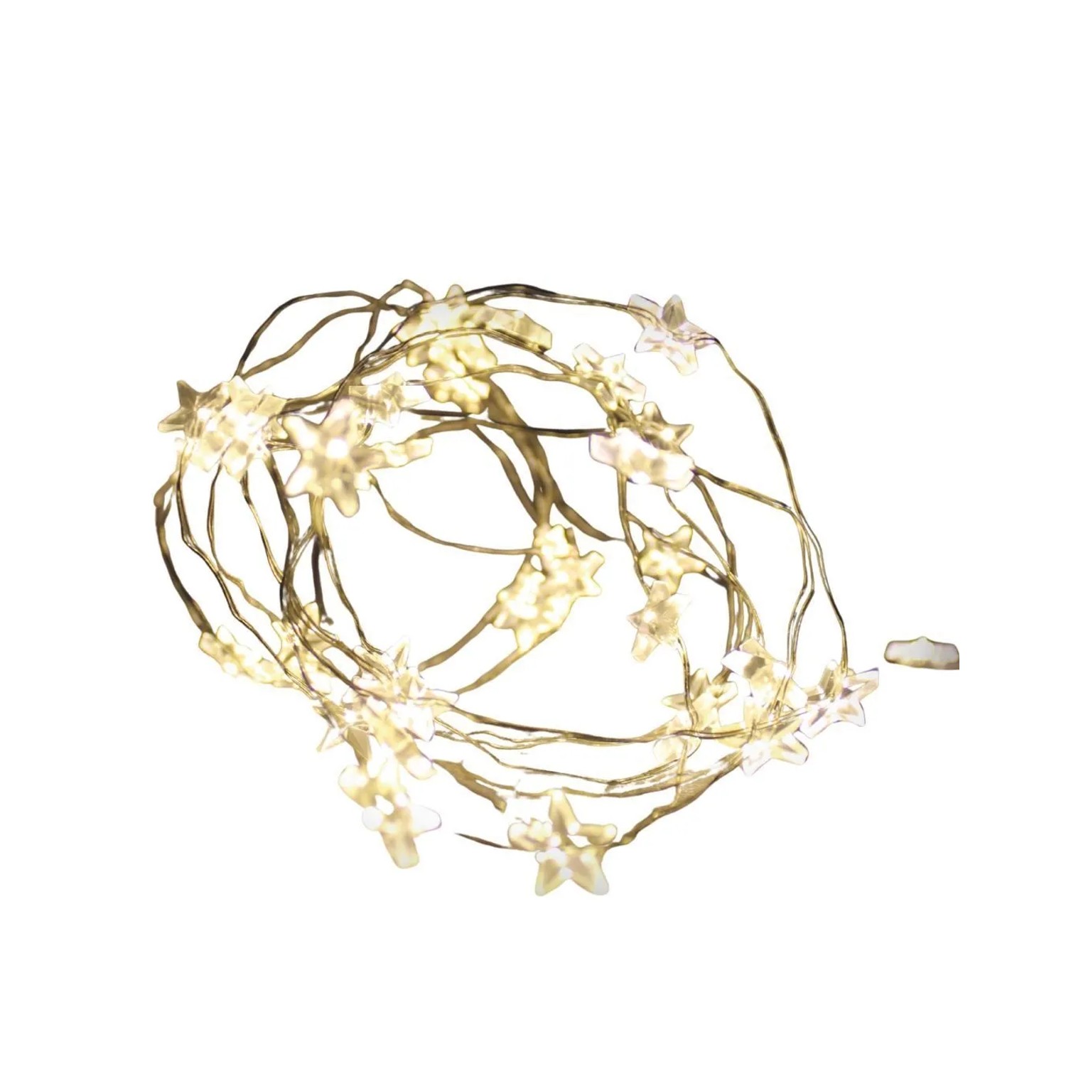 Lex 40er Micro LED Stern Drahtlichterkette Batteriekette Lichterkette Deko günstig online kaufen