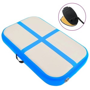 vidaXL Aufblasbare Gymnastikmatte mit Pumpe 60x100x10 cm PVC Blau 92650