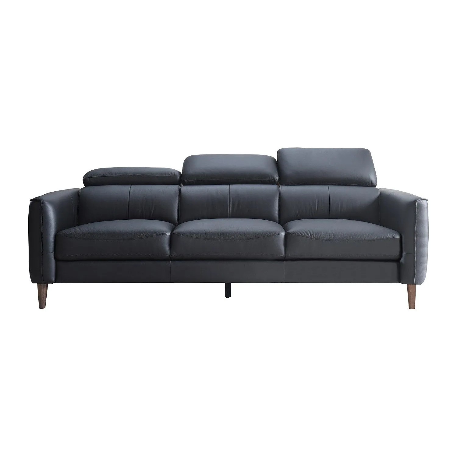 Vente-unique Sofa Ohne Schlafmöglichkeit Salvi Schwarz 216 cm