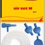 Sera Aquarium Sprudelstein-Set Air M mit Schlauch, Absperrhahn und Rückschlagventilen.