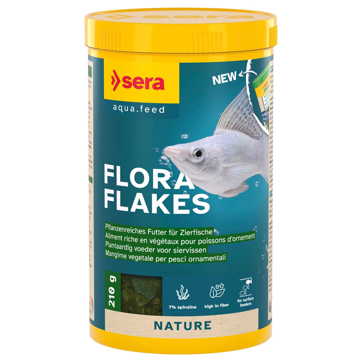 Sera Flockenfutter Flora Flakes 1.000 ml 210 g