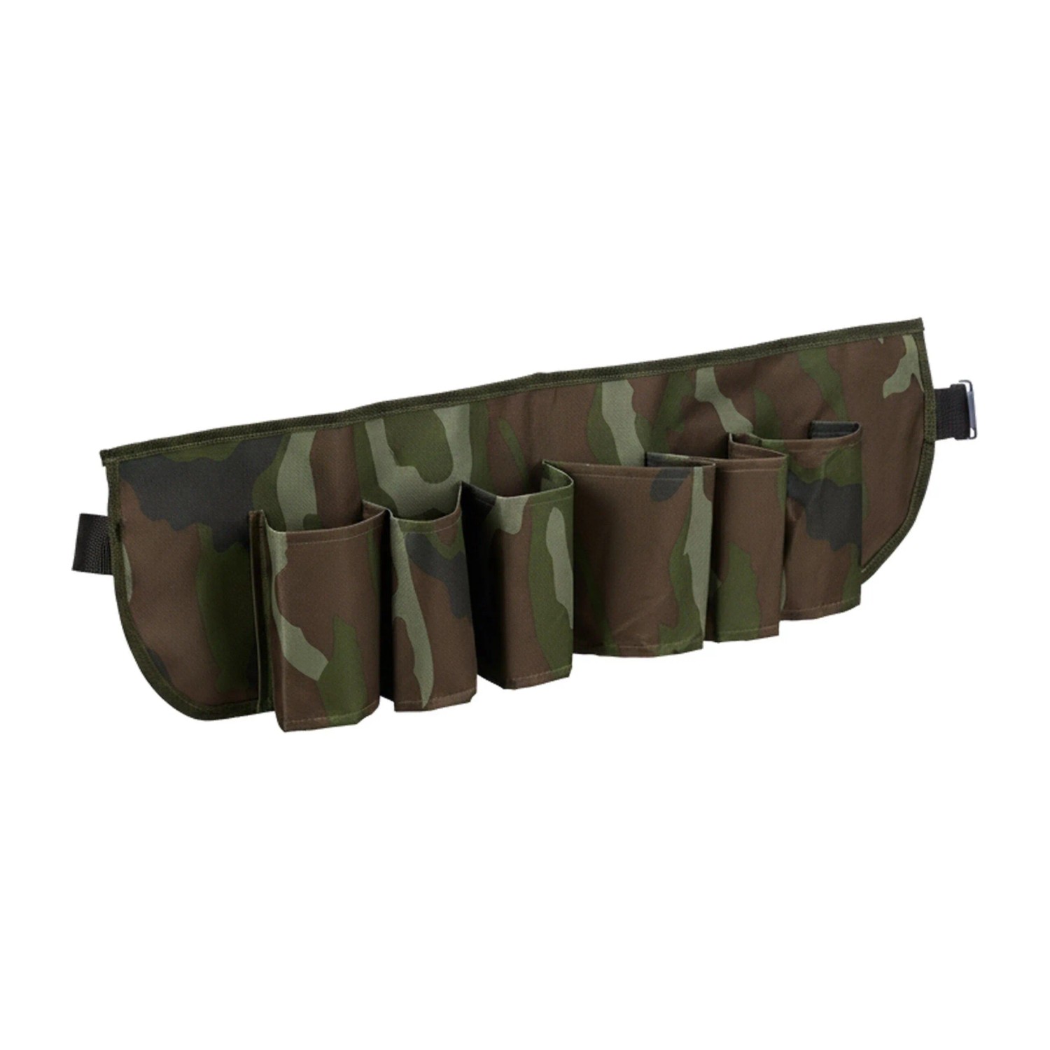 Relaxdays Biergürtel PE Tarnfarben Verstellbar für 6 Dosen und Flaschen 16,5 cm x 61 cm x 0,5 cm 140 g