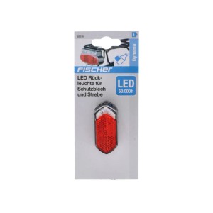 Fischer Dynamo LED Rücklicht für Schutzblech/Strebe, mit Reflektor.