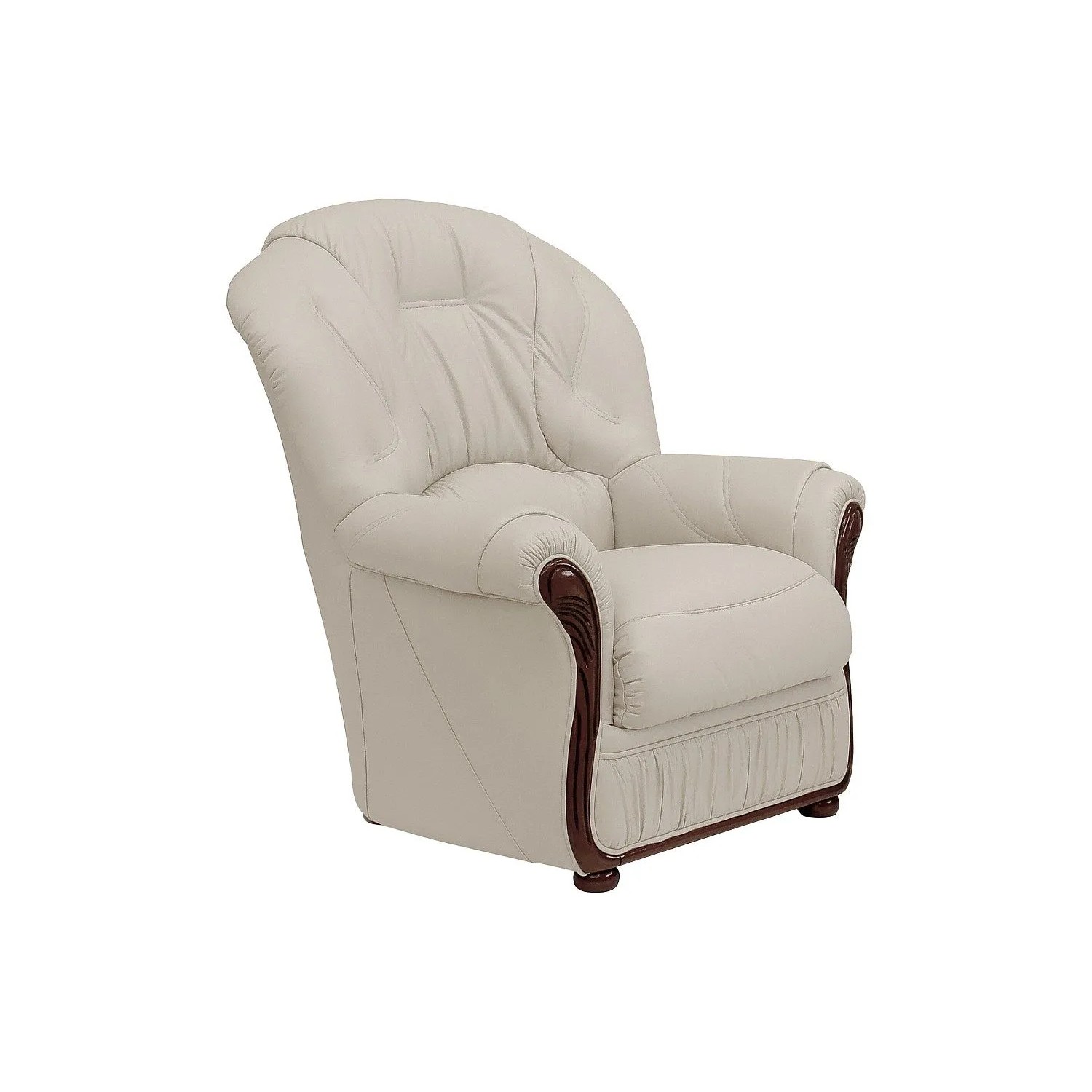 Vente-unique Sessel Mit Gerader Rückenlehne Daphne Elfenbeinfarben 83 cm