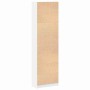 Weißer vidaXL Kleiderschrank mit Regal, 55x25x189cm, aus Holzwerkstoff.