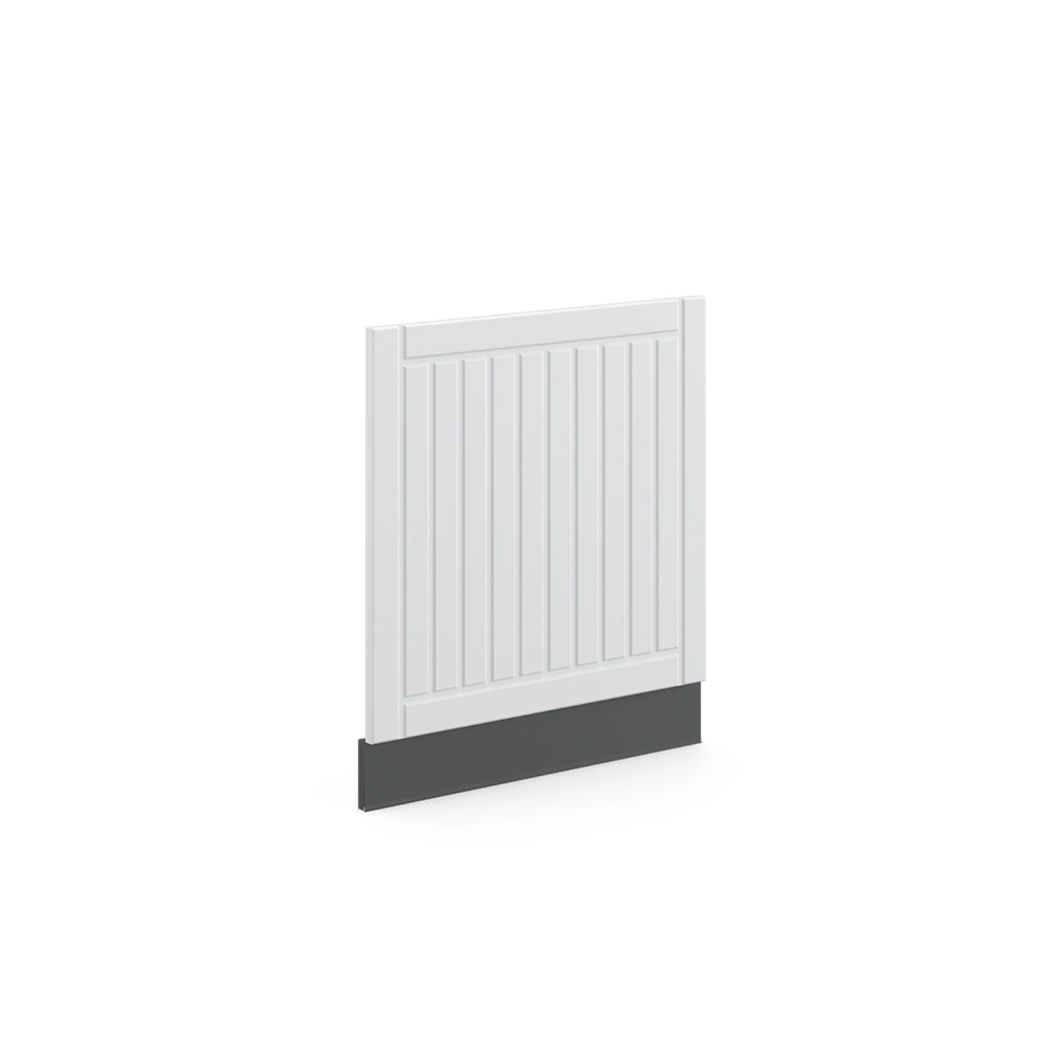 Vicco Frontblende Fame-Line Geschirrspüler Fronttür Anthrazit/Weiß 60 cm ohne Arbeitsplatte
