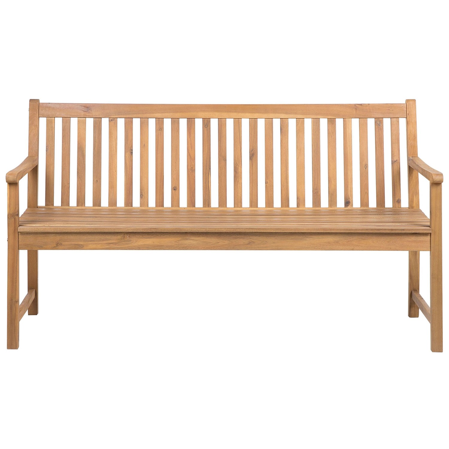Beliani Gartenbank VIVARA Heller Holzfarbton 61x160x88 günstig online kaufen