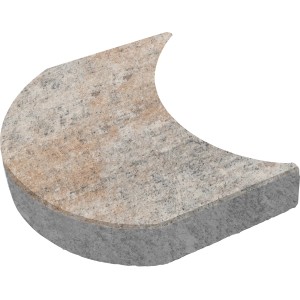 Diephaus Randstein Muschelkalk für Mähroboter, 15x24x4 cm, zur flexiblen Beetbegrenzung.