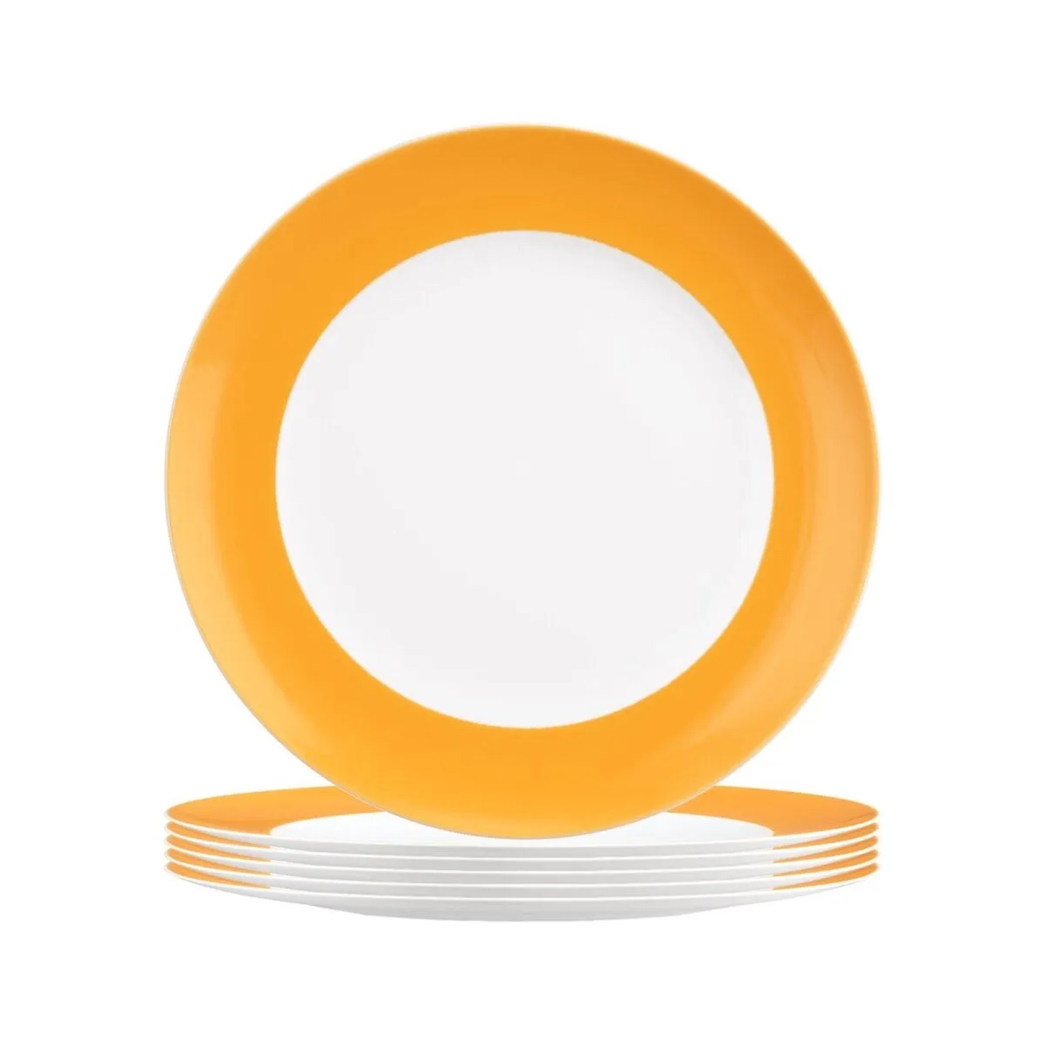 Seltmann Weiden Liberty Pure Colors Frühstücksteller 22,5 cm 6er Set Mango Orange