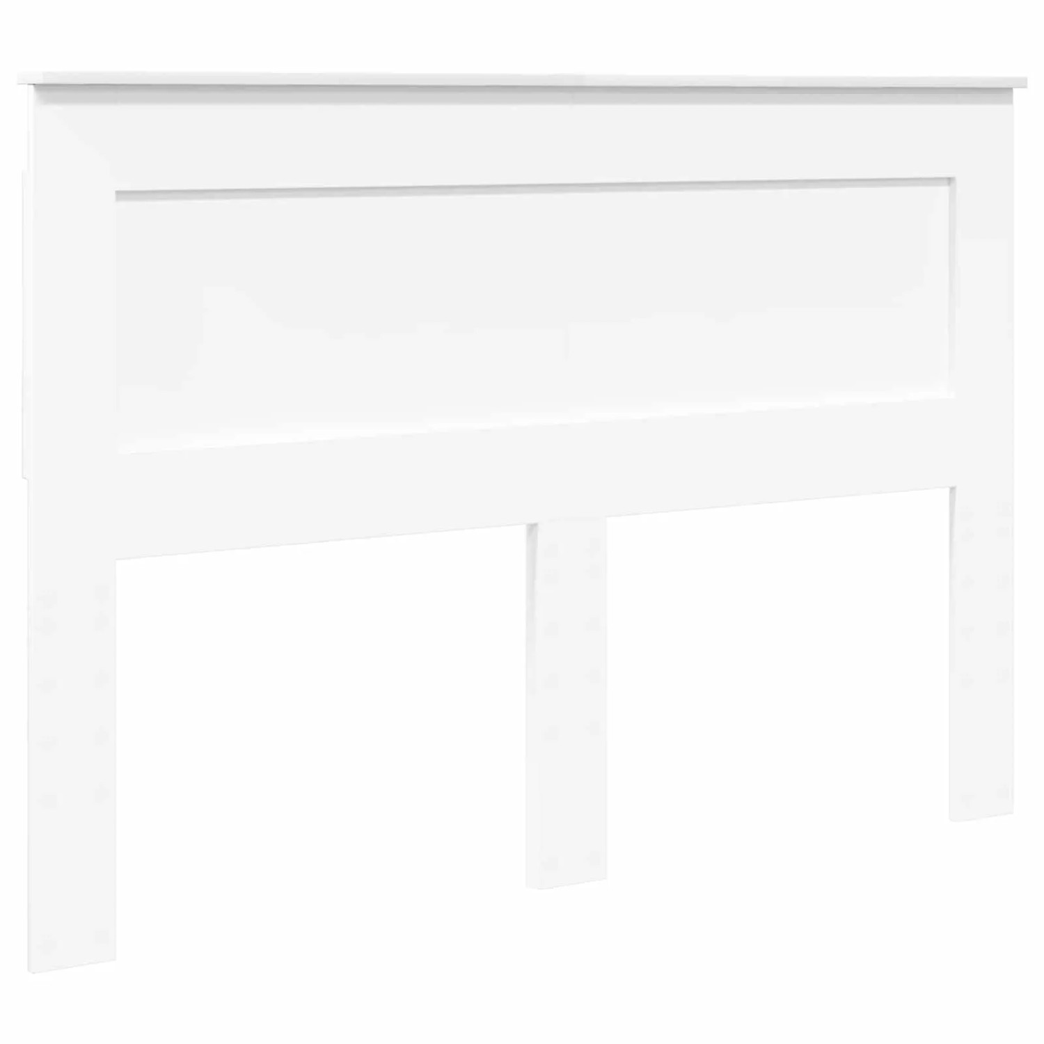 vidaXL Kopfteil mit Kopfteil Weiß 150 cm Holzwerkstoff 887441